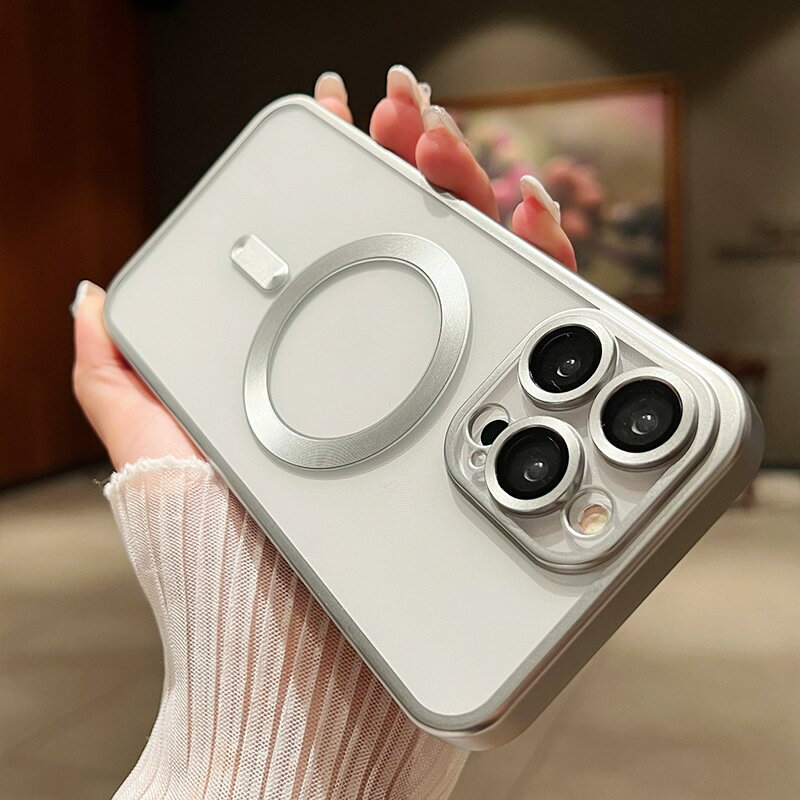 MagSafe対応 iPhone17 ケース 背面クリア iPhone17 Pro Max Air ケース レンズまで保護 iPhoneケース スマホケース 韓国 カバー