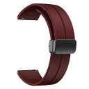 スマートウォッチ ベルト 20mm 22mm シリコン マグネット ラバー 交換 替え ベルト バンド 時計 バンド ベルト ゴム おしゃれ