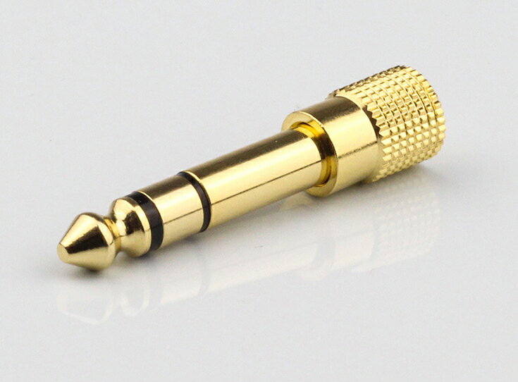 1点 3.5mm to 6.35mm ステレオミニプラグ→ステレオ標準プラグ 交換アダプタ オス-メ ...