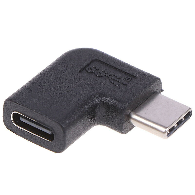 USB Type-C 角度 変換アダプタ タイプC 90度横向き オス-メス L字型