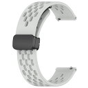 スマートウォッチ ベルト 22mm シリコン マグネット ラバー 交換 替え ベルト バンド 時計 バンド ベルト ゴム おしゃれ
