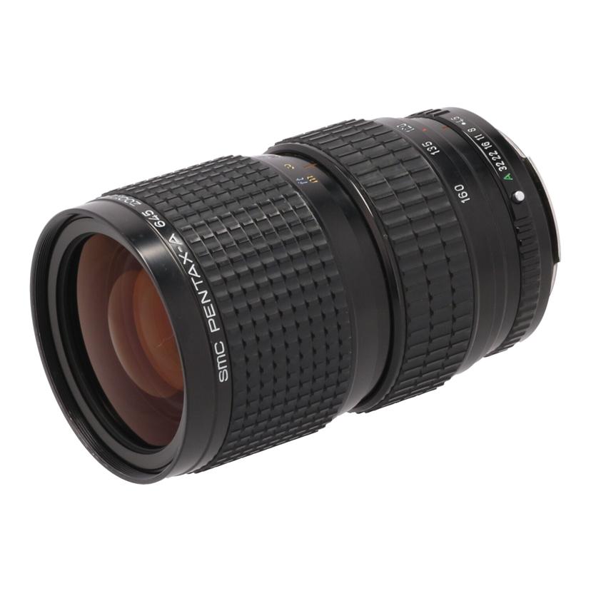 商品説明商品名カメラ関連メーカーPENTAX型番smc PENTAX-A 645 80-160mm F4.5製造No4122934コンディションランクBランク/スレ、汚れなど使用感はありますが、通常使用に問題のない状態です。付属品付属品の有無/無　内容は画像で確認ください。状態詳細smc PENTAX-A 645 80-160mm F4.5　内部小ゴミ・外観スレあり商品についてこの商品はひたち野うしく店で取り扱いをしております。商品の詳しい状態や情報については、店舗へお気軽にお問い合わせくださいませ。1.中古品になりますので動作確認は行っておりますが、バッテリー等の消耗品や商品の細かい動作状況に関しましては、測定器等での正確な測定は行っていないため、商品によっては細かな調整が必要な場合があります。また、新品購入時に受けられる保証やユーザー登録等のメーカーサイトサービスについては、受けられない可能性がありますので予めご了承ください。2.商品発送につきましては、梱包サイズの3辺合計160cm以上、もしくは25kgを超える場合は時間指定が出来ませんのでご了承ください。3.掲載商品は、当社が運営する実店舗でも並行販売もしております。そのため、ご注文できた場合でも在庫確認のタイムラグにより商品が欠品する場合がございます。在庫状況については細心の注意を払っておりますが、万が一売り違い等が発生した場合はご購入をキャンセルとさせていただく場合がございます。ご注文については、当店からの【ご注文ありがとうございます】メールが送信された時点で確定とさせていただきます。常に最新の在庫をご案内するよう心掛けておりますが、ご理解くださいますようお願い申しあげます。4.中古品の特性上、展示・保管状態により写真には見られない多少のスレや傷などが発生する場合がございます。商品状態は1点1点、傷・汚れなどの状態チェックをし、状態の記載と画像の記載を心がけておりますが、細かい部分の見落としや、目に見えない部分の劣化が進行している場合も考えれられます。その旨ご理解いただき、ご購入を検討下さいますようお願い申し上げます。中古 中判レンズ/80−160PENTAX/ペンタックスsmc PENTAX-A 645 80-160mm F4.5コンデションランク【B】https://image.rakuten.co.jp/digirex/cabinet/6457/17/103