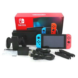 中古 ニンテンドーSwitch新型番 ネオンブルー×ネオンレッドNintendo 任天堂HAC-001 XKJ70058199216コンディションランク【AB】（商品 No.81-0）