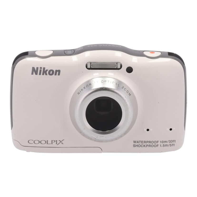 中古 デジタルカメラNikon ニコンCOOLPIX S32 20009392コンディションランク【C】（商品 No.84-0）