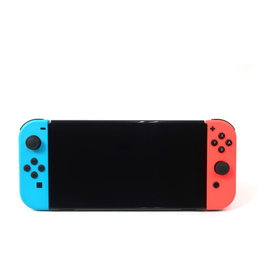 中古 ニンテンドースイッチ 有機ELモデル Joy-Conグリップなし Nintendo Switch ネオンブルー ネオンレッドNintendo 任天堂HEG-001 XTJ50694003917コンディションランク【AB】(商品 No.65-0)