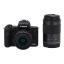 中古 ミラーレス一眼ダブルズームキットCanon キヤノンEOS Kiss M ダブルズームキット 111030001527コンディションランク【B】(商品 N...