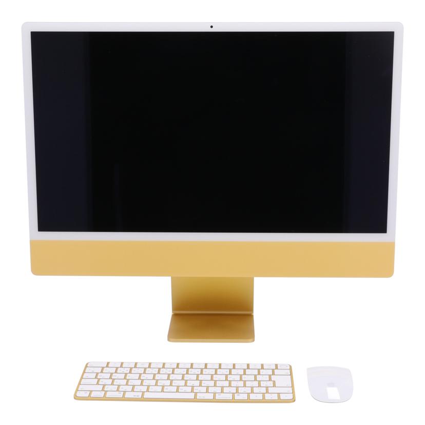 中古 iMac（24インチ，M1，2021）イエローApple　 アップル　A2438 C02G414AQ6X5コンディションランク【B】（商品 No.62-0）