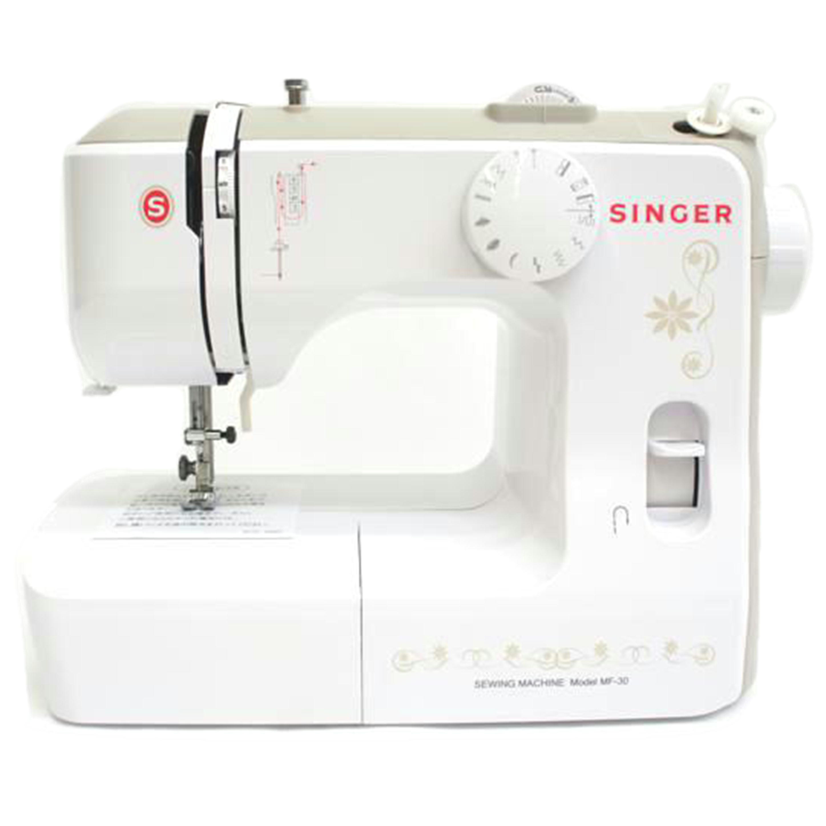 中古 コンパクト電動ミシンSINGER シンガーMF-30 0004098コンディションランク【SA】（商品 No.05-0）