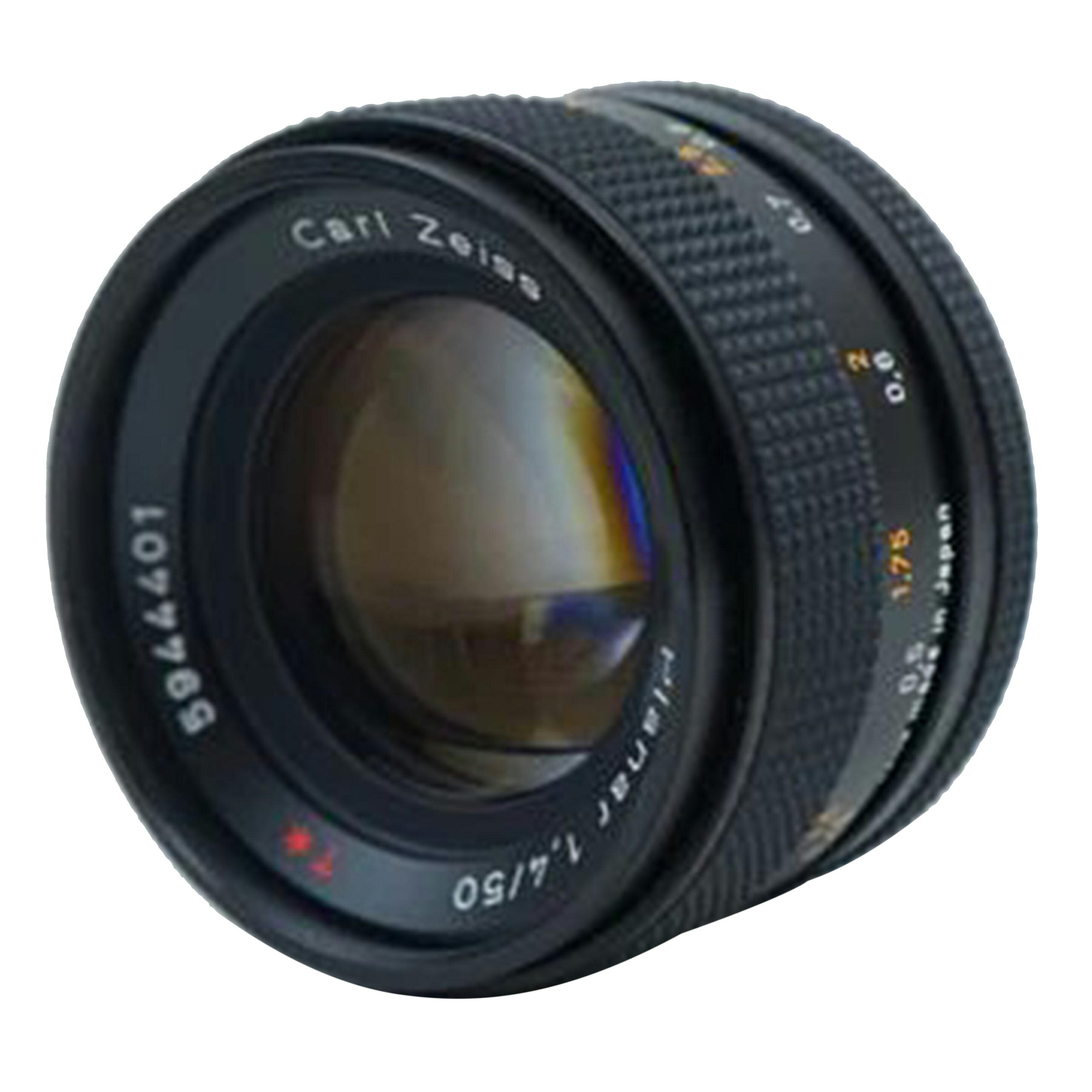 中古 交換レンズCONTAX コンタックスPlanar 50mm F1.4 T* AE 594401コンディションランク【AB】（商品 No.67-0）