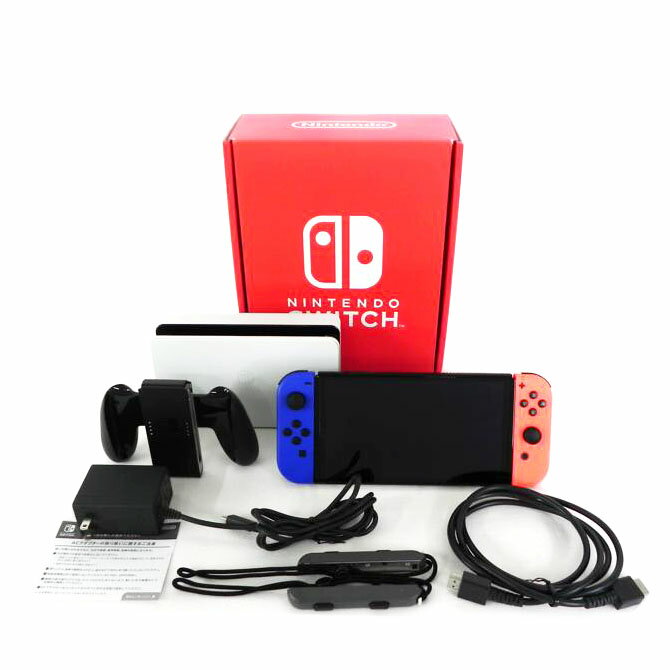 中古 ニンテンドーSwitch　有機ELモデル　ホワイトNintendo 任天堂HEG-S-KAXAA XTJ010404882409コンディションランク【AB】（商品 No.81-0）