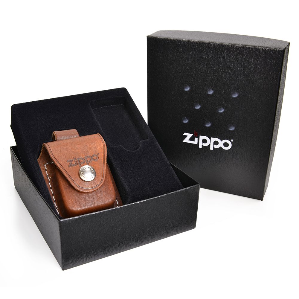 革 zippo ZIPPO ギフトセット 革製ポーチ/ギフトボックス LPLB [ ブラウン ] | ジッポー オイルライター ギフトケース プレゼント用 包装 アクセサリー