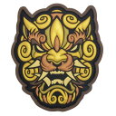 MIL-SPEC MONKEY 士気パッチ 唐獅子 Head1 PVCパッチ ベルクロ付き ミルスペックモンキー ミリタリーワッペン ミリタリーパッチ アップリケ スリーブバッジ パッチ ベルクロワッペン Foo Dog PVC カスタムパッチ 装備カスタマイズアクセサリー