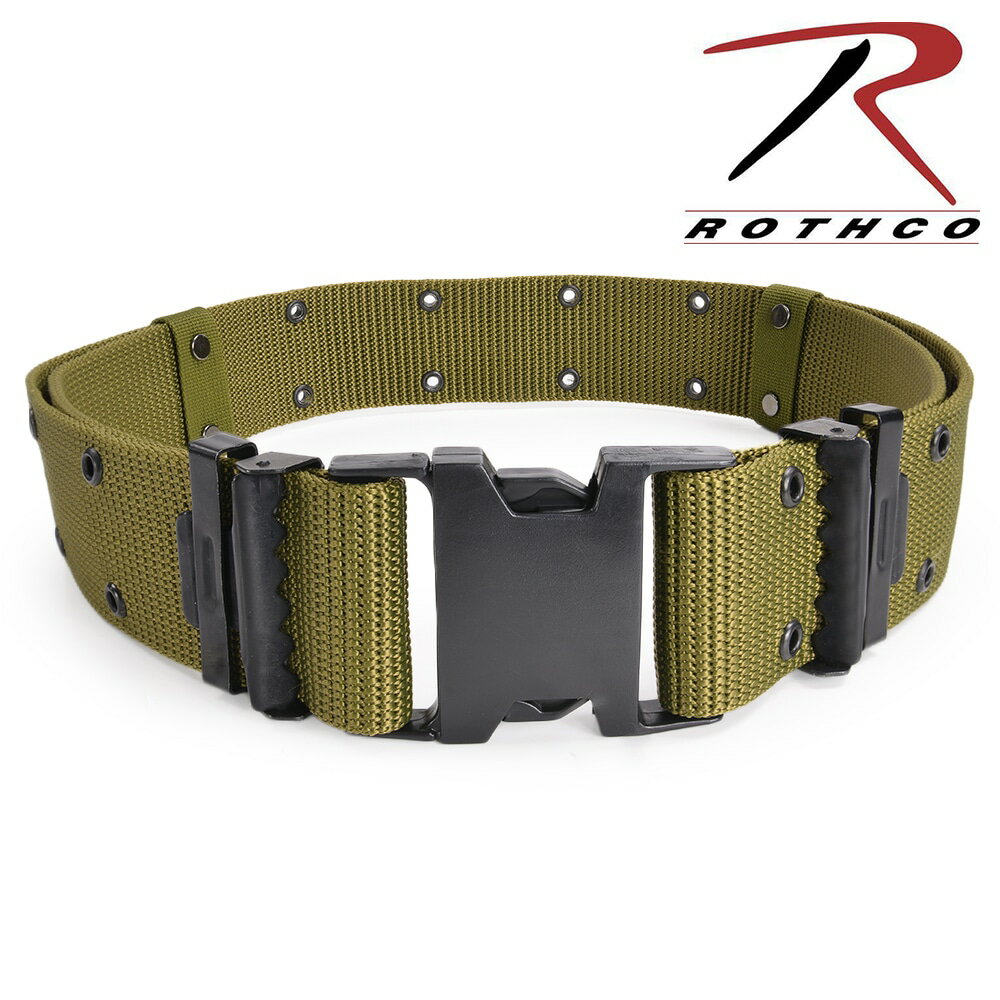 Rothco ピストルベルト クイックリリース [ オリーブドラブ / XLサイズ ] ウェブベルト マリーン 黒 ミ..