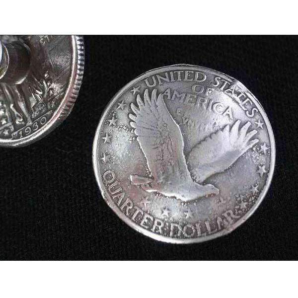 コインコンチョ アメリカンイーグル H レプリカ [ 通常ネジ ] クォーター | ハンドメイド 長財布 ロングウォレット 革製品 レザークラフト 材料 資材 パーツ レザークラフト資材