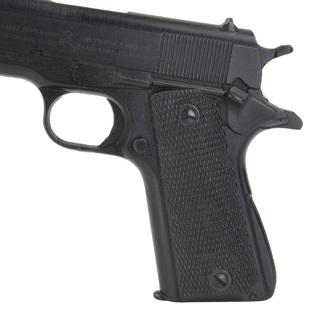 ミリタリーショップ レプマートのBLUEGUNS トレーニングガン COLT 1911 ブラック FS1911B コルト training black 黒 模造銃 訓練用拳銃 トレーニング用 訓練用 練習用 模擬 ダミー レプリカ 警察用品 警察装備 LE装備 ローエンフォースメント 法執行官 FBI CIA ポリスコスチューム コレクション｜アングル3