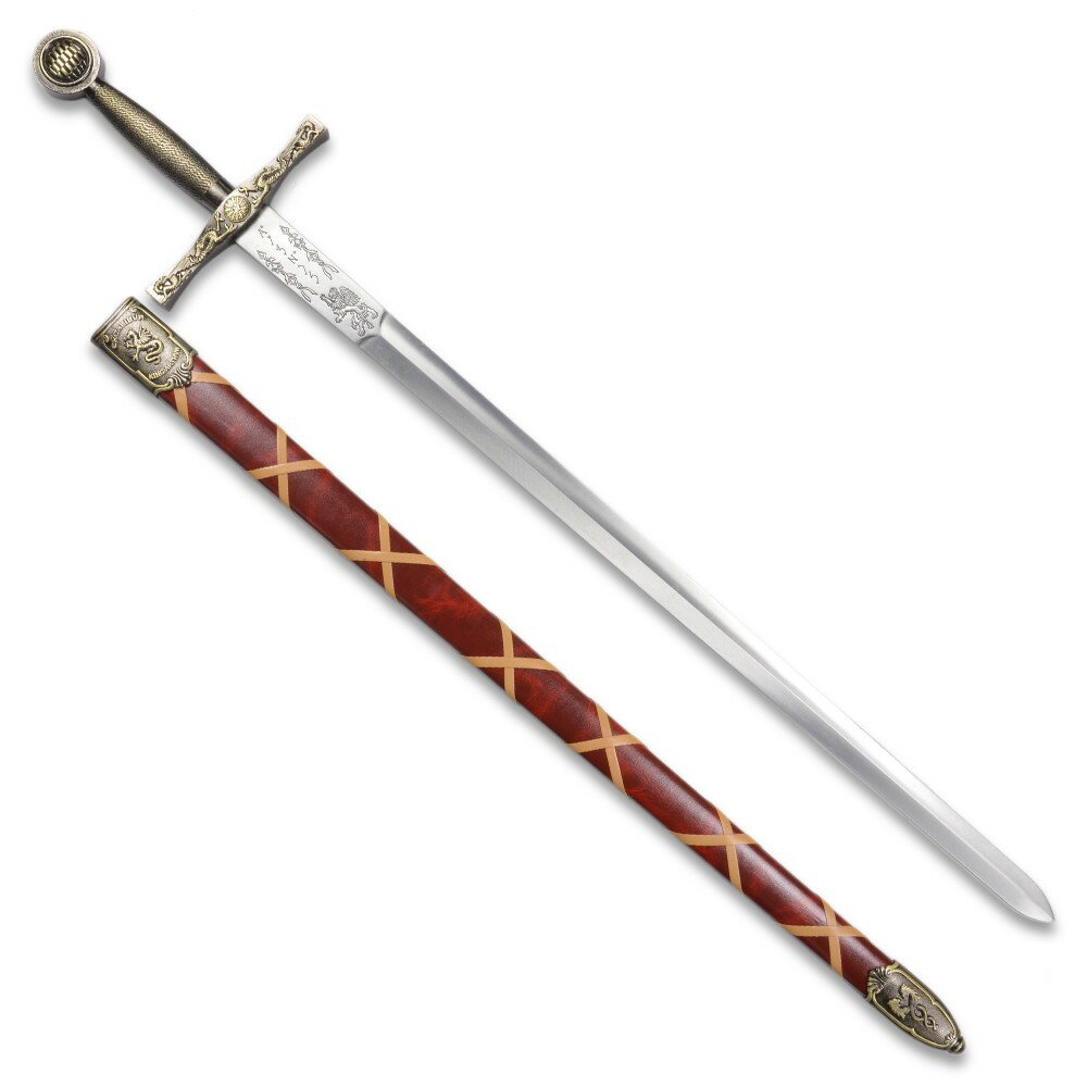 DENIX アーサー王剣 エクスカリバー 模造刀 ロングソード ゴールド / 刻印あり デニックス Arthurs Excalibur トレーナー 模造ナイフ 樹脂ナイフ 練習用 西洋剣 西洋武具 Gold 刻印無し レプリカ刀 レプリカソード 刀剣模型 模型刀剣 美術刀 模擬刀