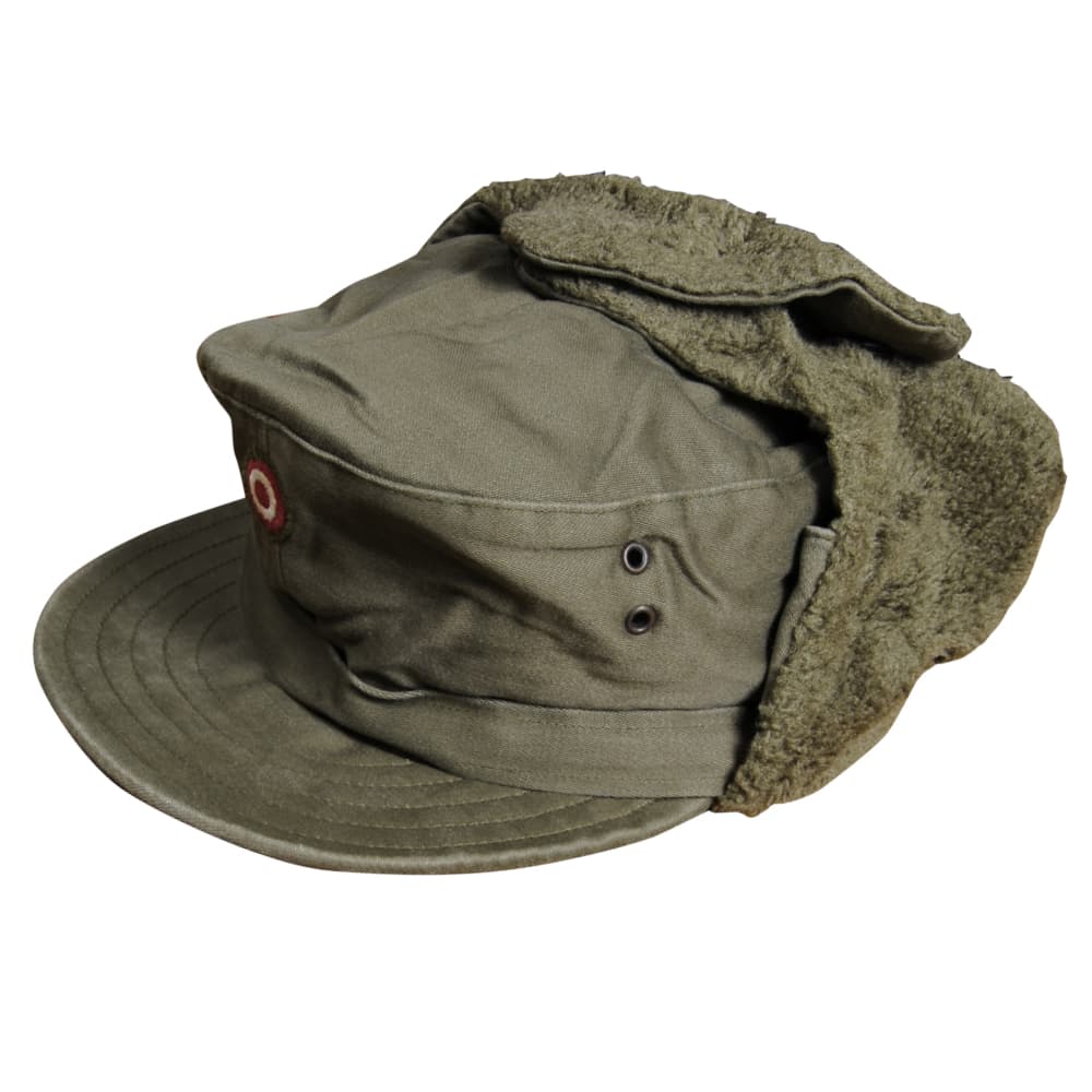 オーストリア軍放出品 ウィンターキャップ 防寒 ODカラー [ 59 / 可 ] 墺軍 軍払い下げ品 冬帽子 オリーブドラブ 防寒帽 パイロットキャップ 飛行帽 防寒帽子 ミリタリーサープラス ミリタリーグッズ