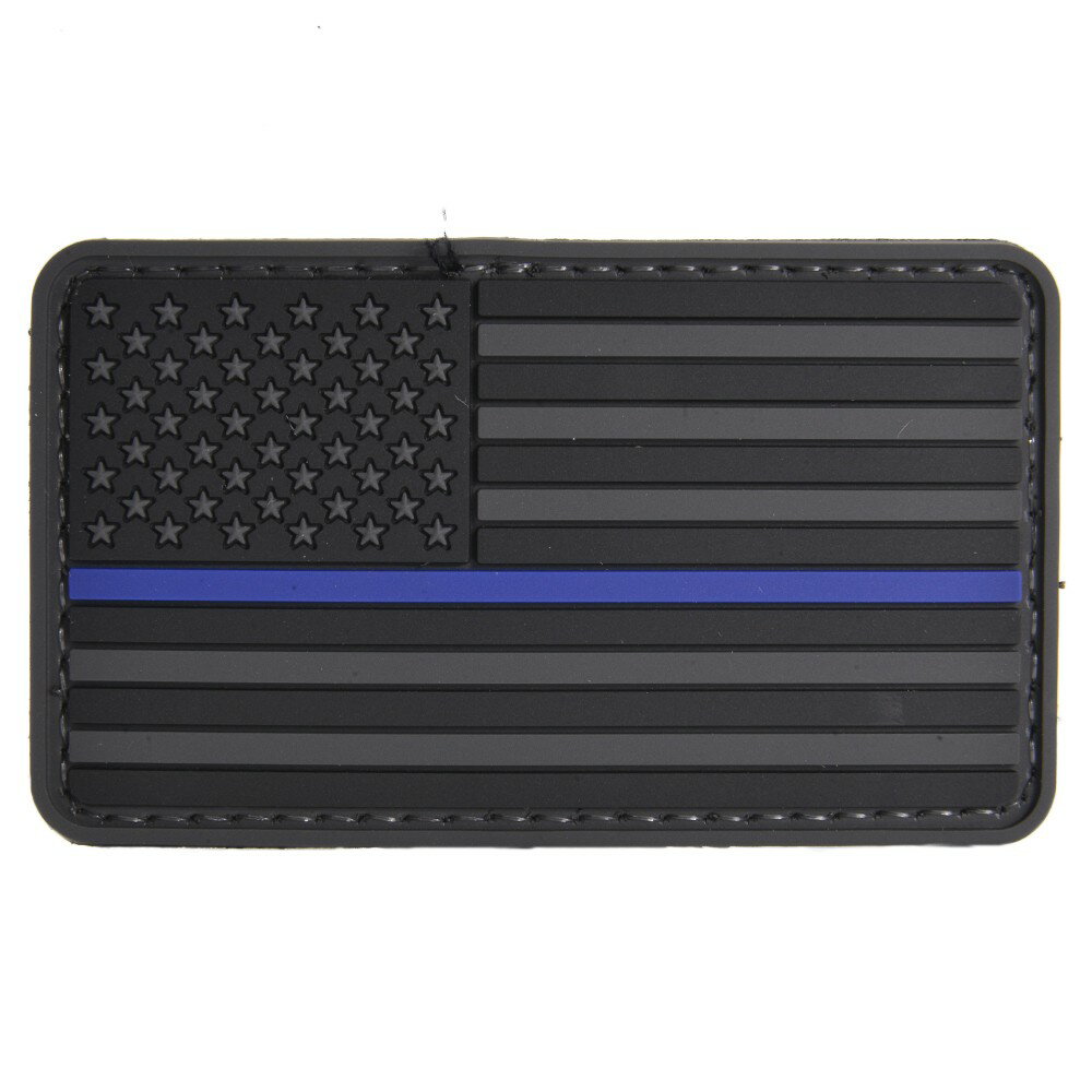 FIVE STAR GEAR ミリタリーワッペン 星条旗 センターライン 5×8.5cm ベルクロ [ ブルーライン ] ミリタリーパッチ アップリケ アメリカ国旗 5IVE 国旗ワッペン 国旗パッチ スリーブバッジ ナショナルフラッグ National flag 国旗 フラッグ ワッペン パッチ 刺繍
