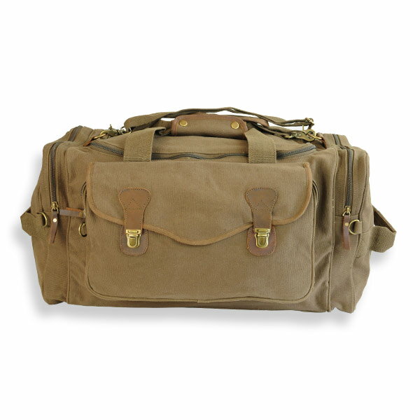 Rothco ショルダーバッグ 9689 ロング ウィークエンド [ ブラウン ] ショルダーバック メッセンジャーバッグ かばん カジュアルバッグ カバン 鞄 ミリタリー 帆布 斜めがけバッグ 肩掛けバッグ 旅行バッグ トラベルバッグ 肩掛けかばん 肩掛けカバン