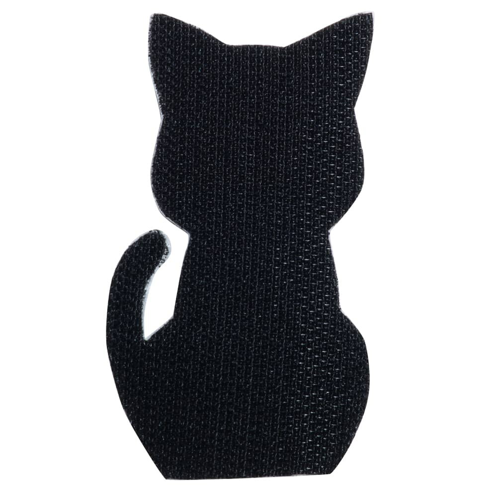 ミリタリーショップ レプマートのフカヒレ商会 ミリタリーパッチ シンプルねこパッチ [ 三毛猫 ] ミリタリーワッペン 猫 ネコ ベルクロ アップリケ スリーブバッジ ワッペン パッチ 刺繍 エンブレム｜アングル2