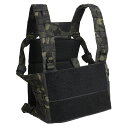 LBX Tactical チェストリグ Assault Chest Rig 0063A マルチカムブラック LBX-0063A アサルトチェストリグ military サバゲー装備 ミリタリー アーマー ベスト MOLLE ベルクロ