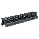 LEAPERS UTG ライザーマウント 13スロット 軽量 アルミ製 スーパースリム  リーパーズ SuperSlim Picatinny Riser Mount 13Slots トップレイル トップレール 20mmレール 20mmレイル ピカティニーレール ピカティニーレイル ウィーバーレール