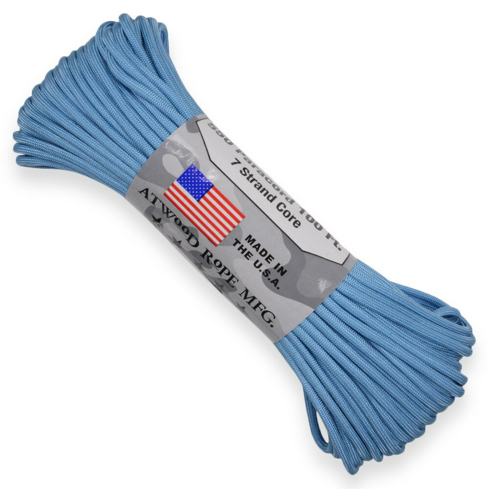 ATWOOD ROPE 550ѥ饳 3 饤ʥ֥롼 [ 30m ] ȥåɥ Carolina Blue  ...