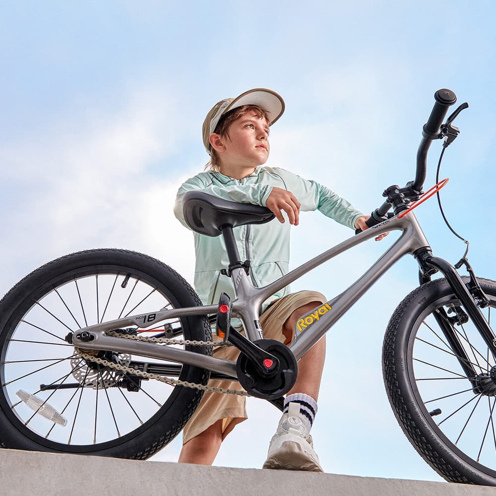 ミリタリーショップ レプマートのOTOMO キッズ自転車 EZ SPACE-SUPER LIGHT 着脱ペダル 18インチ グレー 67946 キッズサイクル 子供用バイク キッズバイク ジュニアサイクル ジュニア自転車 ジュニアバイク サイクル バイシクル バイク 二輪車｜アングル2