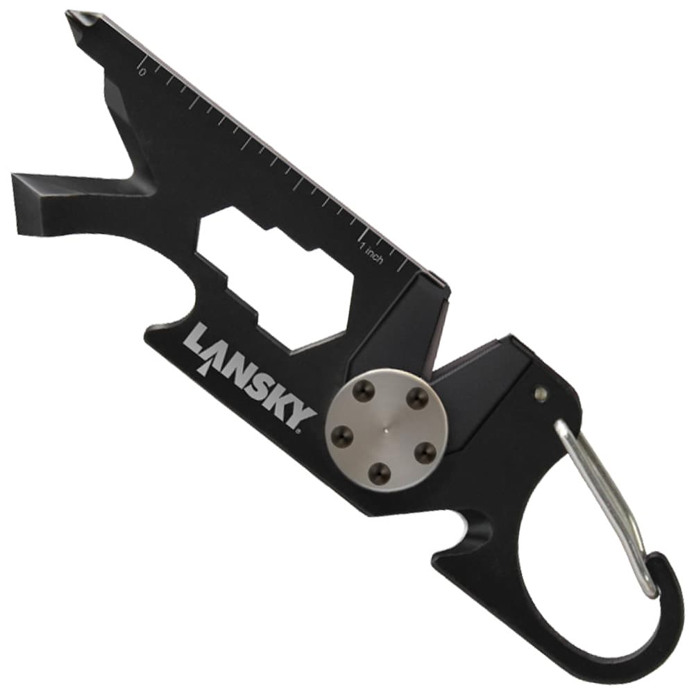 ミリタリーショップ レプマートのLANSKY マルチツール Roadie キーチェーンナイフシャープナー ROAD1 ランスキー ローディー EDC ミニツール キーホルダーツール EDCツール エブリデイキャリー 日常携行品 携帯用ツールセット ポケットツール 小型ツール コンパクトツール サバイバルツール 常備ツール｜アングル2