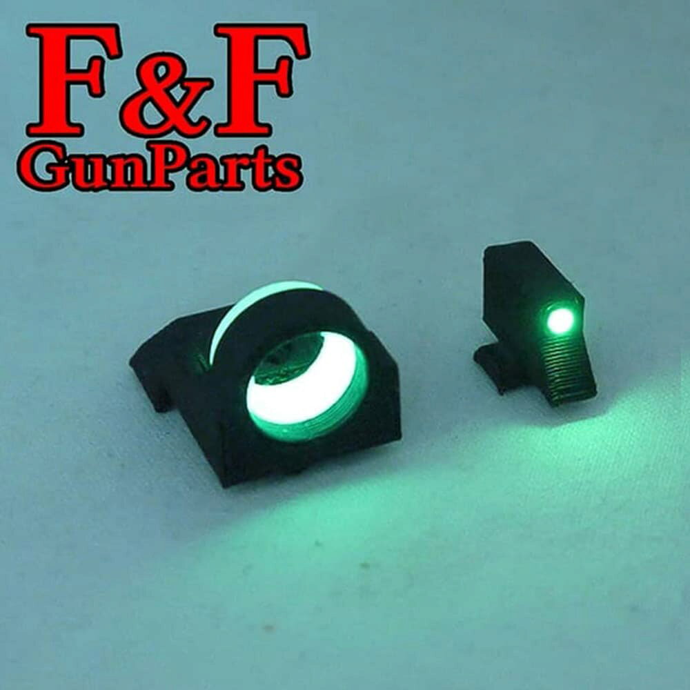 ミリタリーショップ レプマートのF&F GunParts ゴーストリングサイト 蓄光リング / ゴーストアイサイト [ GBB用 / USP ] 光集光サイト 光吸収サイト 光捕集サイト 光受容サイト 集光ファイバー｜アングル2