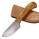 スキナー DM1080WN ダマスカス ウッド Damascus Blade Knife 皮剥ぎナイフ ハンティングナイフ ハンターナイフ 狩猟 サバイバルナイフ シースナイフ ガットフック 通販 販売(4)