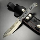 Cudeman アウトドアナイフ NESS WOLF レザーシース付き 208-M クードマン ネスウルフ フルタング マイカルタ ハンティング 狩猟ナイフ ドロップポイント 刃物 キャンプナイフ 渓流ナイフ