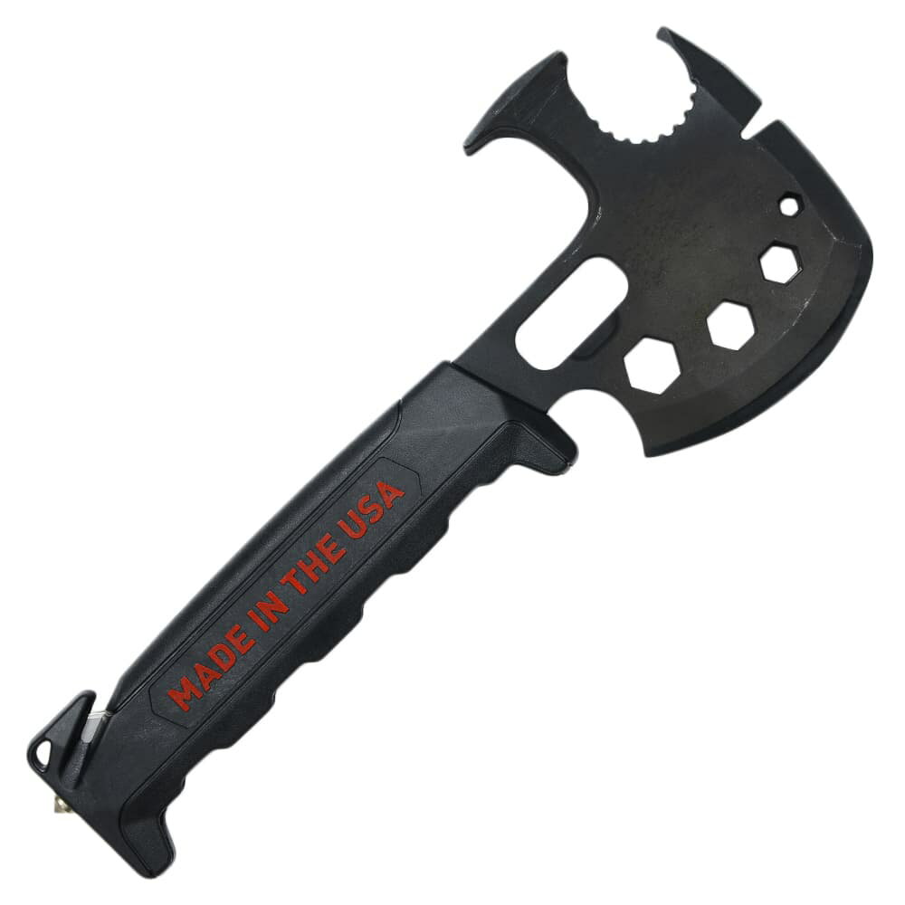 OFF GRID TOOLS 手斧 Survival Axe ELITE マルチツール機能搭載 [ レッド ] オフリッドツール サバイバルアックス ノコギリ 工具 マルチ機能 キャンプ アウトドア おの オノ アックス ハンドアックス トマホーク 手打ち斧 薪割り斧 薪割り用斧 キャンプアックス ハチェット 2