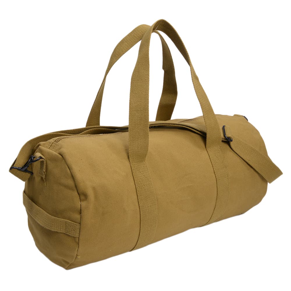 ロスコ 帆布・キャンバスバッグ メンズ ROTHCO ダッフルバッグ 19インチ キャンバス製 [ コヨーテブラウン ] ロスコ Canvas Shoulder Duffle Bag ボストンバッグ ミリタリーバッグ 旅行 サバゲー ドラムバッグ スポーツバッグ