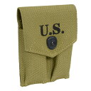 ダブルマガジンポーチ M1911 .45ACP弾用 復刻品 アメリカ軍 WW2 コルト・ガバメント WWII M1910 ナインティーイレブン マグポーチ ピス...