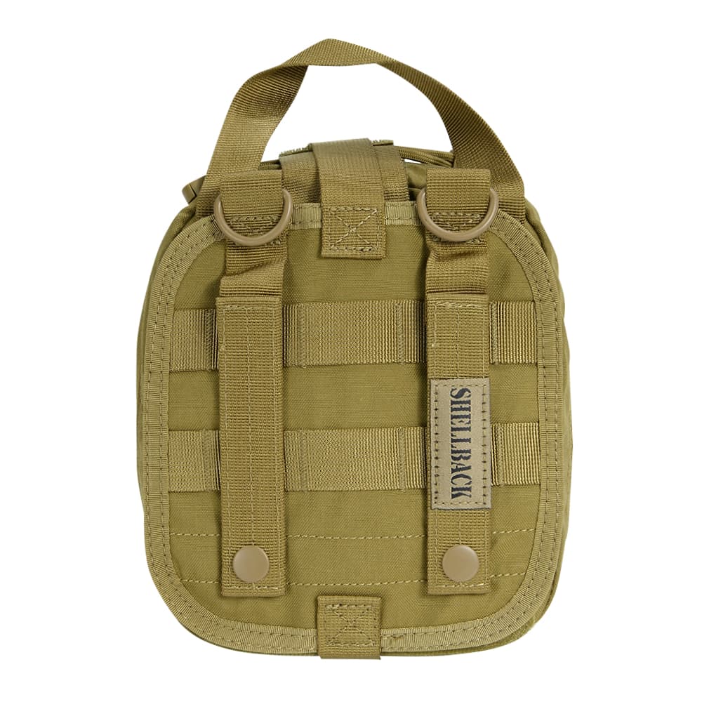 ミリタリーショップ レプマートのSHELLBACK TACTICAL メディックポーチ IFAK リップアウェイ [ コヨーテ ] シェルバック タクティカル RIP AWAY MEDIC POUCH メディカルポーチ ベルクロ分離 着脱式 ファーストエイド 医療品収納 救急セット EMTポーチ EMSポーチ 救急ポーチ ミリタリーポーチ 軍用ポーチ｜アングル3