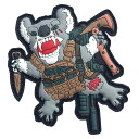 Halfbreed Blades ドロップベア PVCパッチ HBBP2020 ベルクロ付き ハーフブリード ブレード Drop Bear ミリタリーワッペン ミリタリーパッチ アップリケ スリーブバッジ