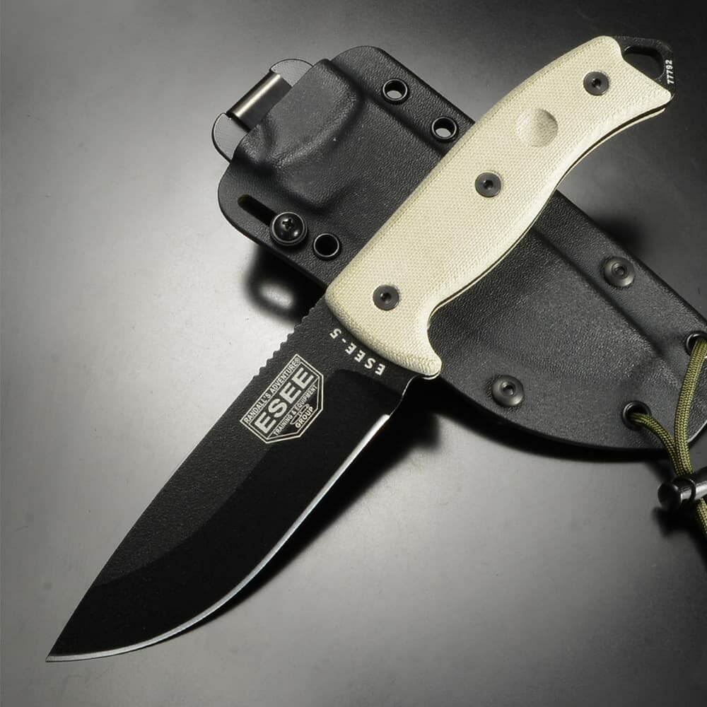 ESEE アウトドアナイフ ESEE-5 カイデックスシース付属 ESEE-5P-E ESEEナイブズ フルタング マイカルタ サバイバルナイフ タクティカルナイフ 刃物 キャンプナイフ 渓流ナイフ 野外 キャンプ