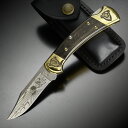 BUCK 折りたたみナイフ 112 限定品 イエローホースカスタム バッファロー刻印 バックナイフ Ranger レンジャー Buffalo フォールディングナ...