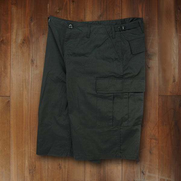 Rothco ハーフカーゴパンツ BDUショーツ ジッパー [ ブラック / Sサイズ ] ミリタリーパンツ TDUパンツ BDUパンツ メンズボトム ハーフパンツ 半ズボン 半ずぼん