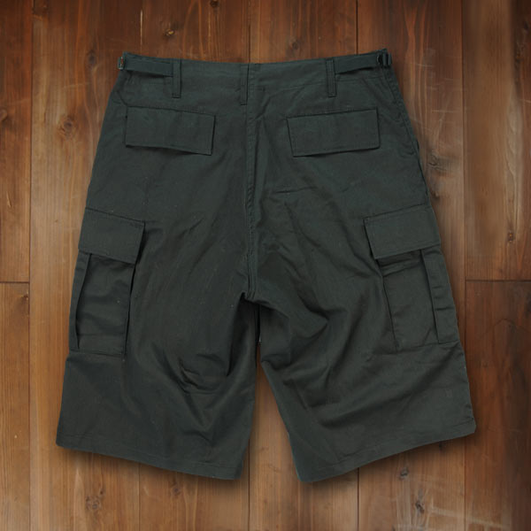 Rothco ハーフカーゴパンツ BDUショーツ ジッパー [ ブラック / Sサイズ ] ミリタリーパンツ TDUパンツ BDUパンツ メンズボトム ハーフパンツ 半ズボン 半ずぼん