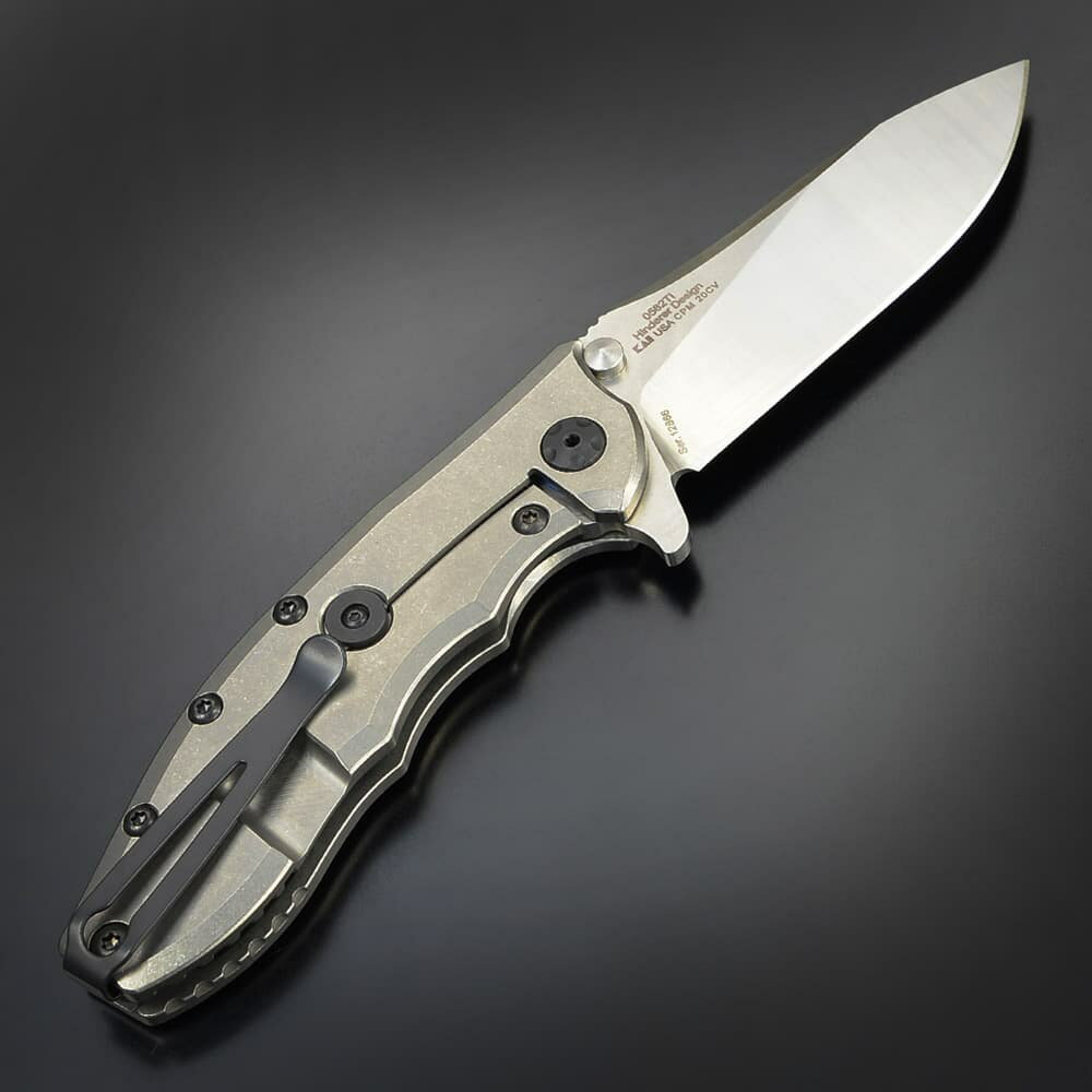 Zero Tolerance 折りたたみナイフ Hinderer Slicer フレームロック 0562TI 板ばね...