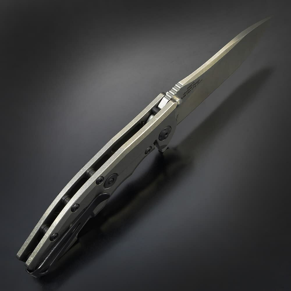 Zero Tolerance 折りたたみナイフ Hinderer Slicer フレームロック 0562TI 板ばね...