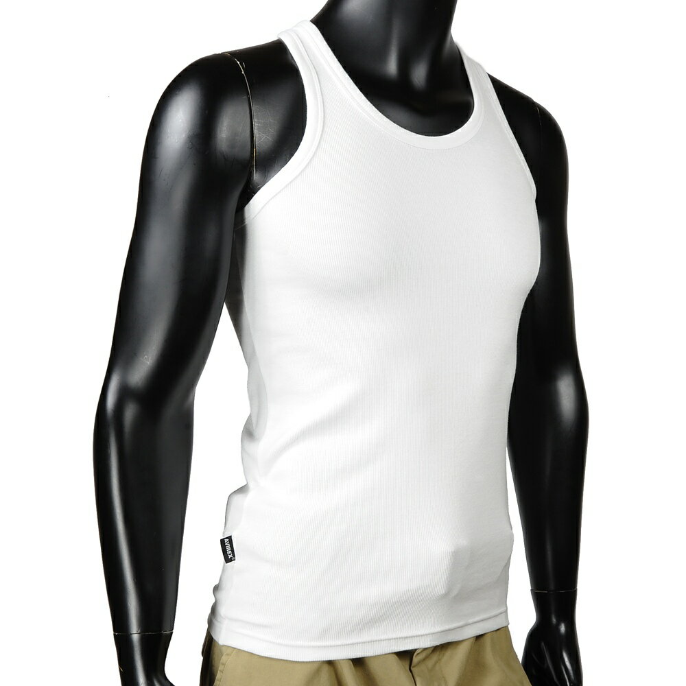 AVIREX タンクトップ 無地 デイリー バッククロス [ ホワイト / Lサイズ ] アヴィレックス アビレックス 6143503 インナー シャツ ランニングシャツ 袖なし スリーブレス