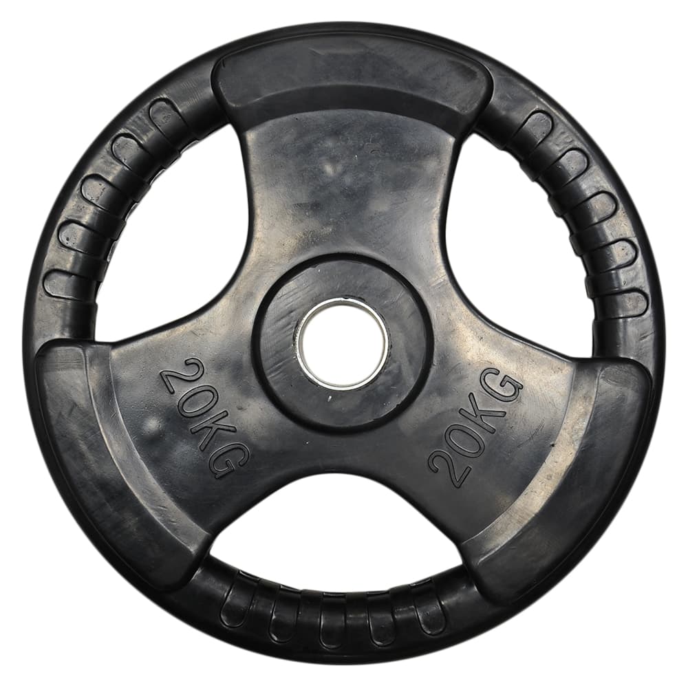 バーベルプレート Φ50mm トレーニング器具 ラバー加工 1枚販売 [ 20kg ] ダンベルプレート ベンチプレス バーベル上げ 筋トレ トレーニング用品 筋トレグッズ フィットネス用品 ダンベル 鉄亜鈴 鉄アレイ パワーブロック トレーニング フィットネス トレーニー 用品