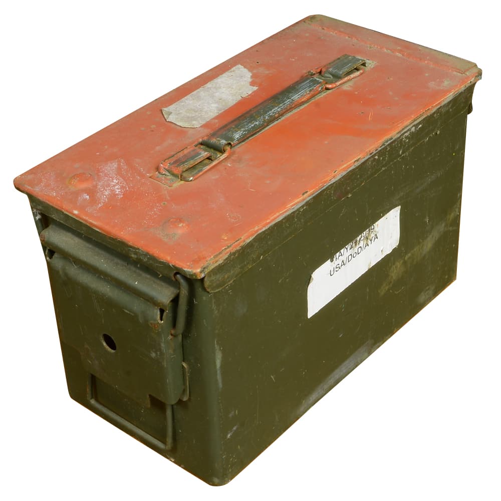 米軍放出品 アモカン M2A1 Cal.50/5.56 弾薬箱 [ 難あり ] アメリカ AMMO BOX ミリタリーサープラス ミリタリーグッズ アンモカン アモ缶 アンモ缶 アンモボックス アモボックス