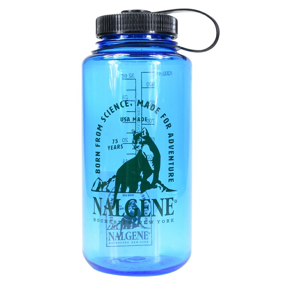 Nalgene - NALGEN ナルゲンボトル Tritan 75th Mountain Lion 広口1.0L [ ブルー ] 広口水筒 マウンテン ライオン キャンティーン 水筒 トライタン 1L 1リットル ウォーターボトル マグボトル