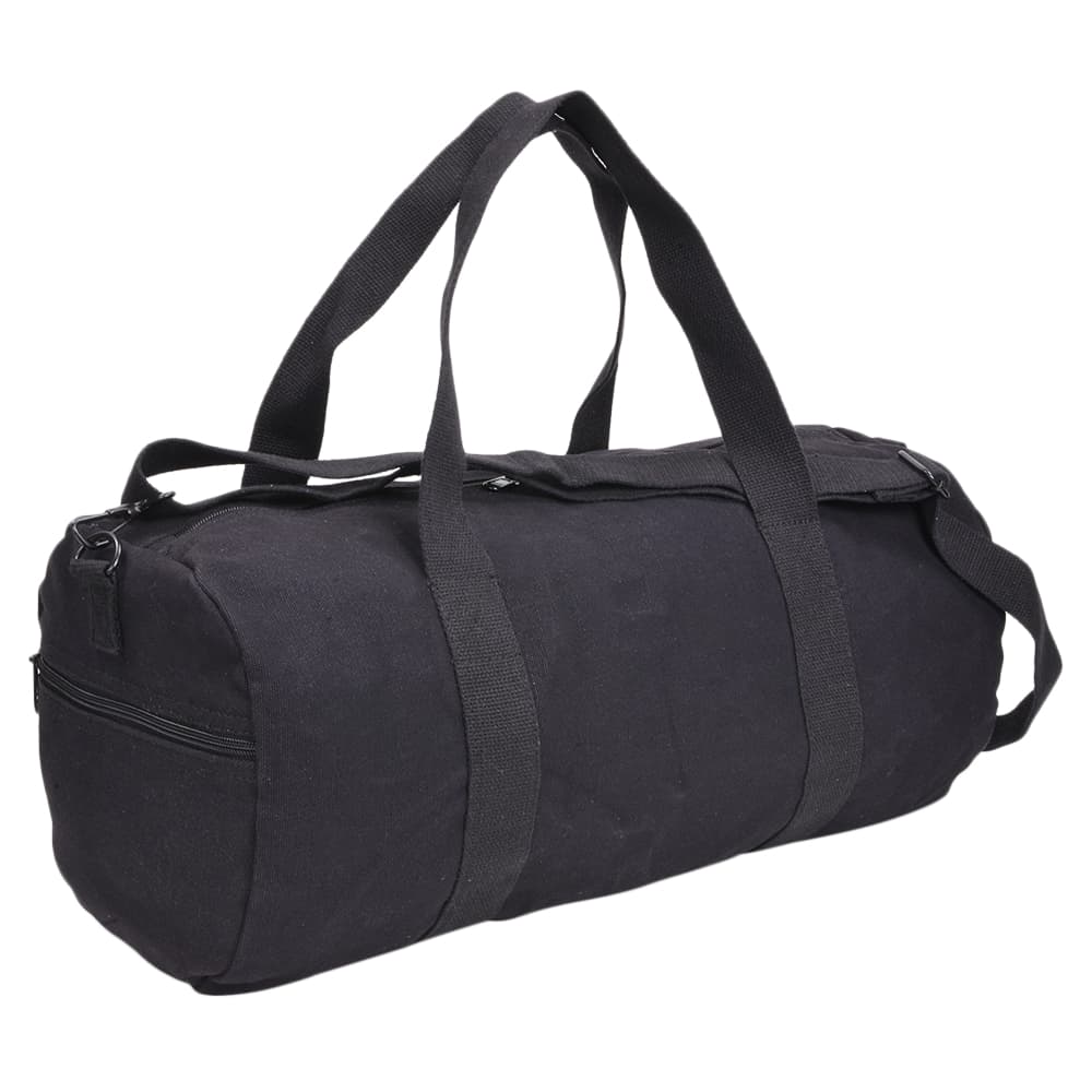 ROTHCO ダッフルバッグ 19インチ キャンバス製 [ ブラック ] ロスコ Canvas Shoulder Duffle Bag ボストンバッグ ミリタリーバッグ 旅行 サバゲー ドラムバッグ スポーツバッグ