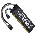 GFORCE リポバッテリー NOIR 7.4V 2250mAh 20C ミニS互換サイズ MR30コネクタ仕様 GFG911 ジーフォース Li-Poバッテリー ノワール ミニSバッテリー 電動ガン用バッテリー 電池 蓄電池