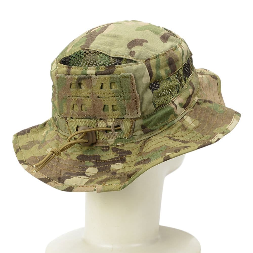 ミリタリーショップ レプマートのNOVRITSCH ブーニーハット Hot Weather Boonie メッシュ生地 U32 [ マルチカム / S/Mサイズ ] ブッシュハット サファリハット ジャングルハット レンジャーハット つば広帽 バケットハット トロピカルハット つば広ハット｜アングル3